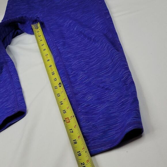 XS ATHLETA CHATURANGA BLUE PURPLE CROP CROPPED RUNNING YOGA LEGGINGS extra small - Picture 3 of 10